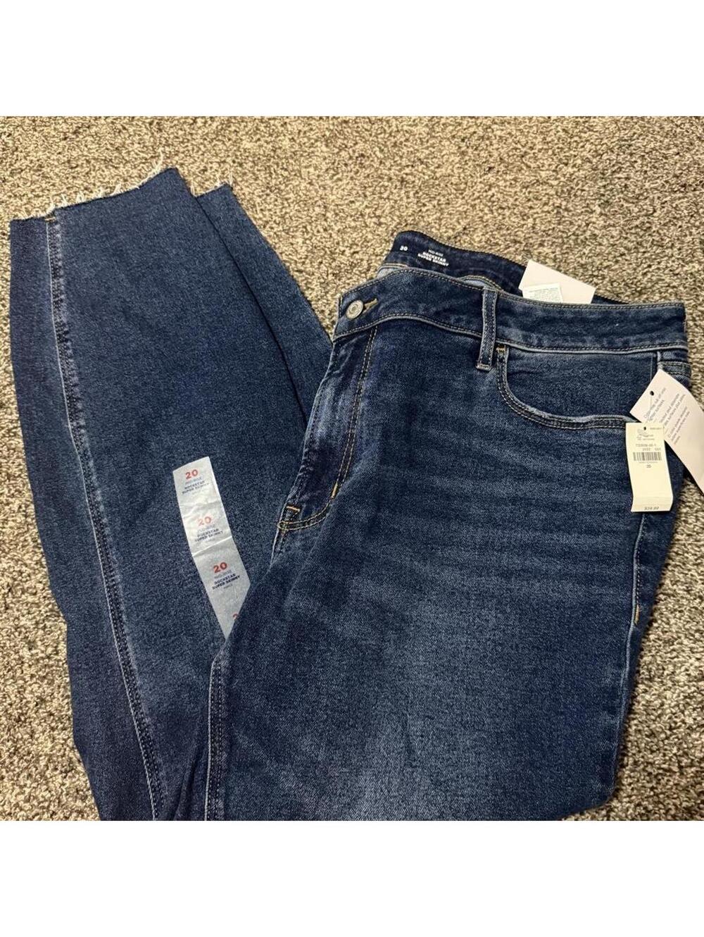 Old Navy blue straight leg jeans Size 20 #denim #straightleg